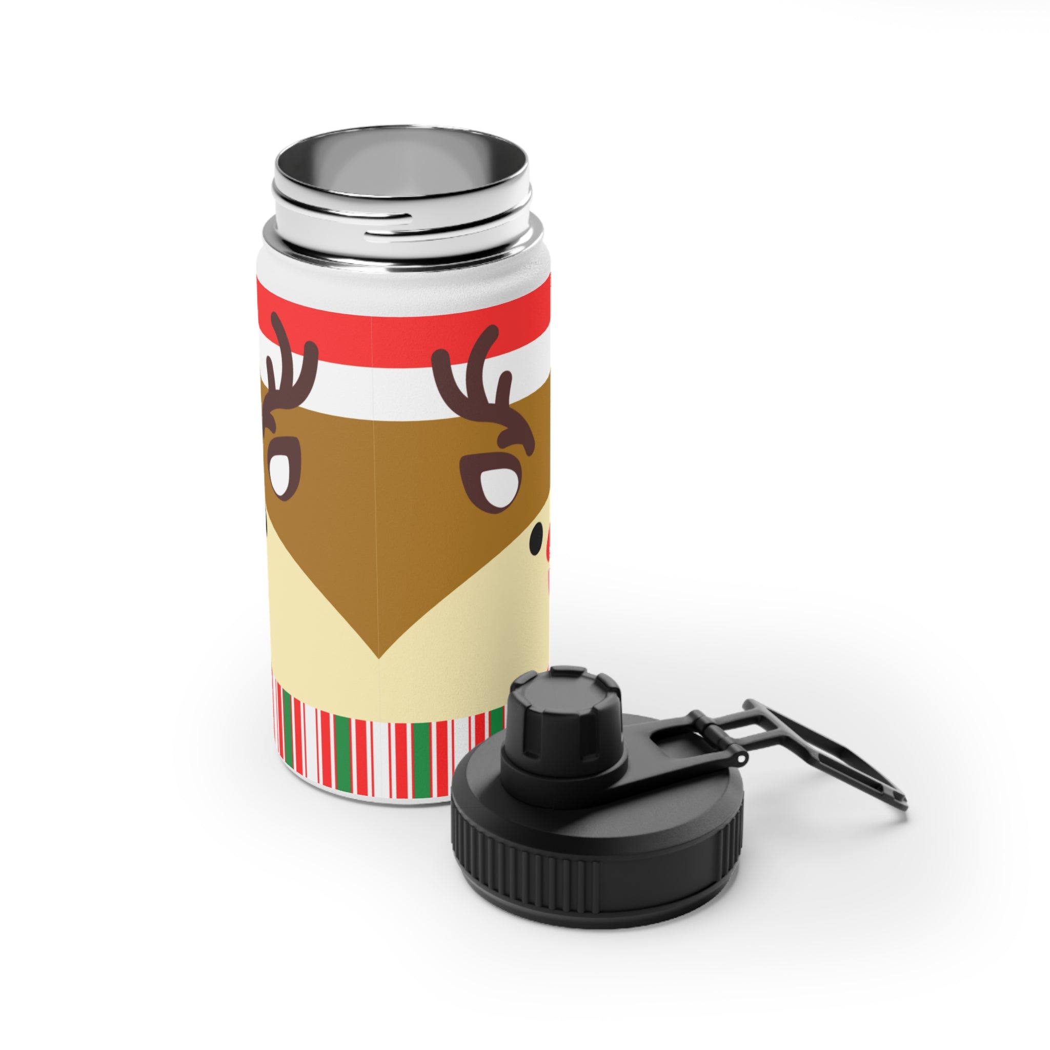Christmas Reindeer Stainless Steel Water Bottle