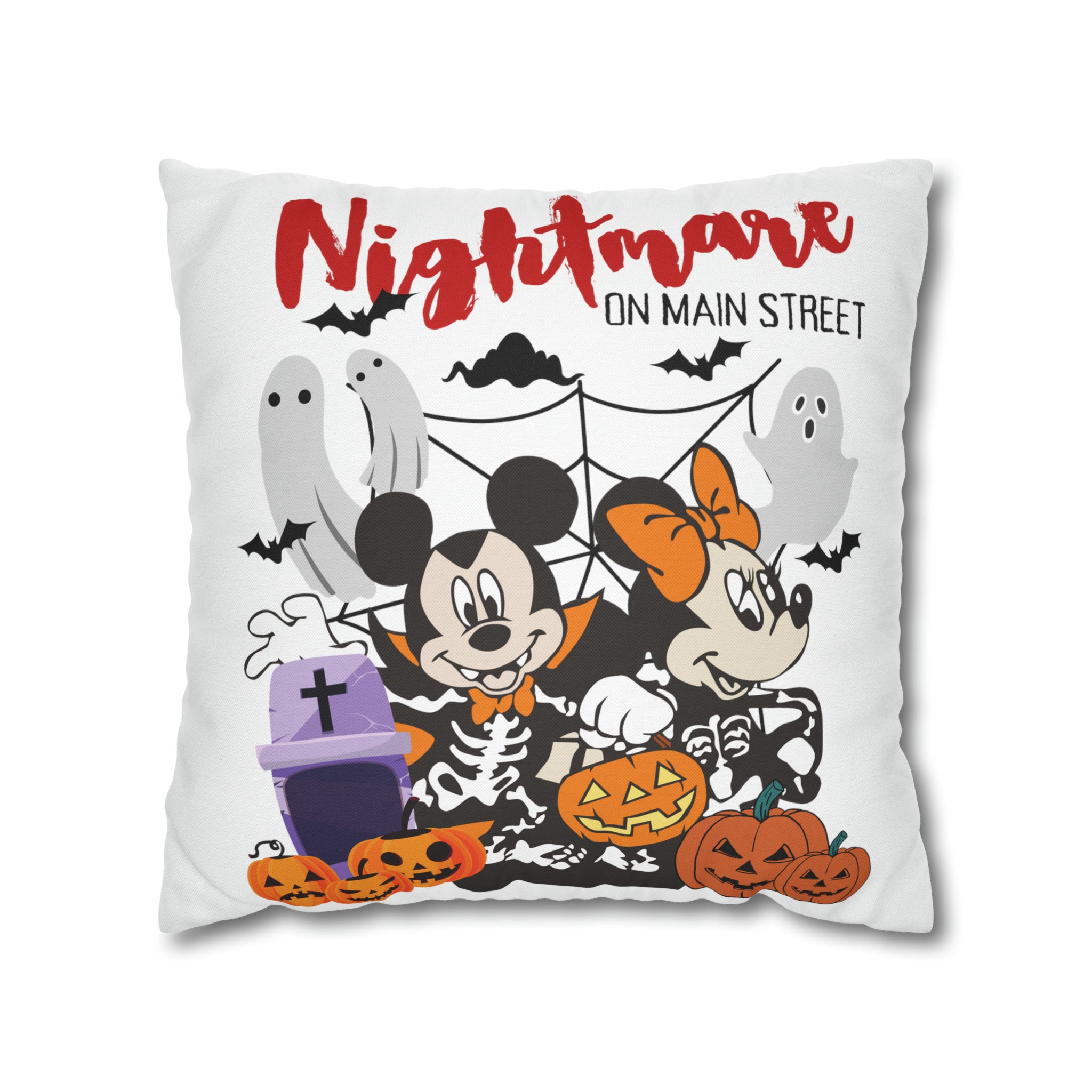 Disney Throw Pillow - Halloween Night - Mickey Jack O Lantern