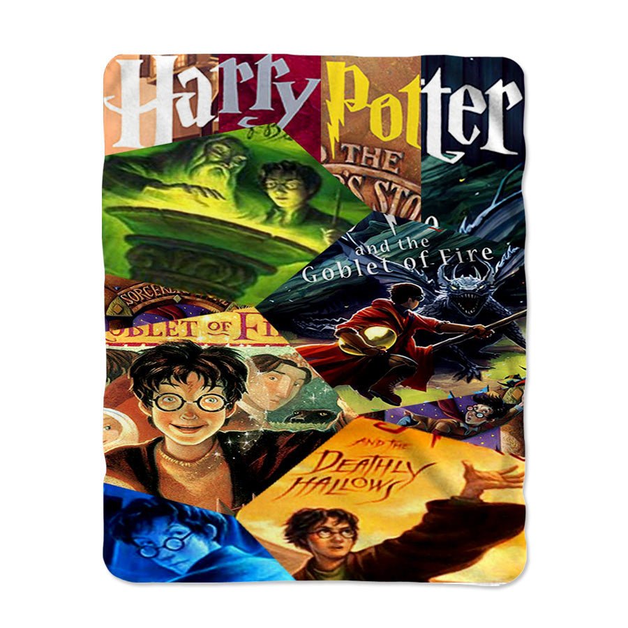 Harry potter book outlet blanket