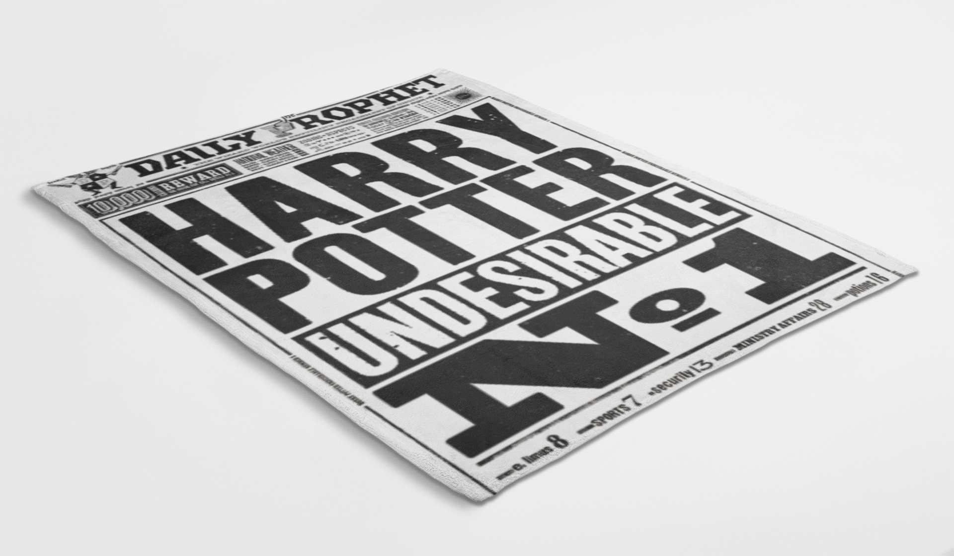 Cushion cover The Daily Prophet Harry Potter - Boutique Harry Potter