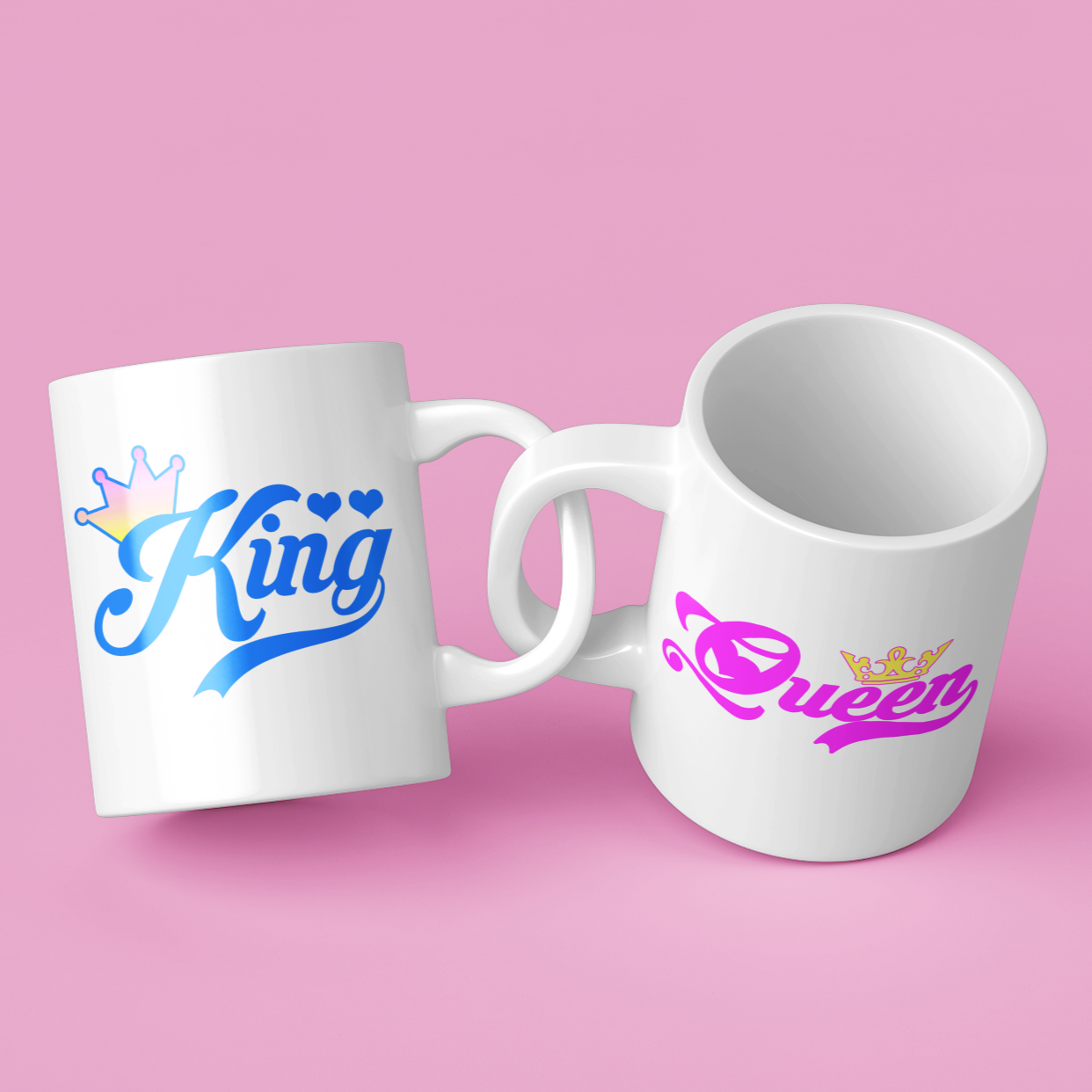 King & Queen Mug Set